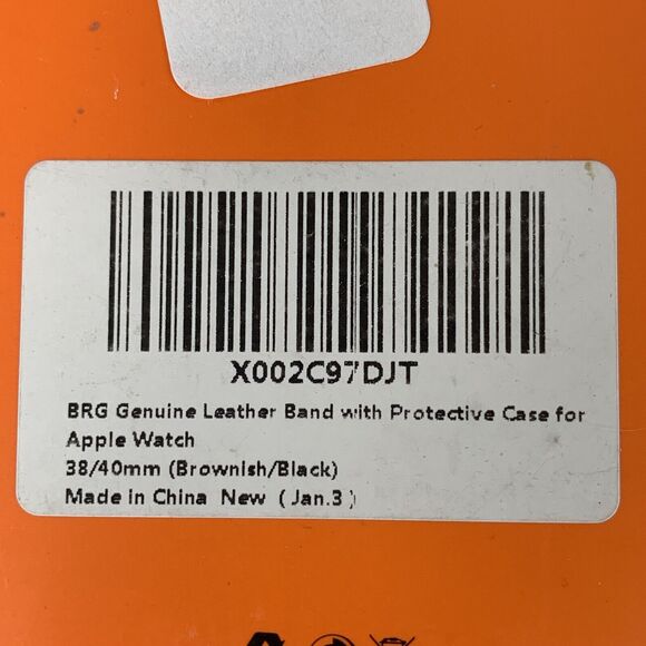 Premium Leather Watch Band Strap For Apple Watch Series 6 5 4 3 38mm 40mm Brown - Picture 5 of 7